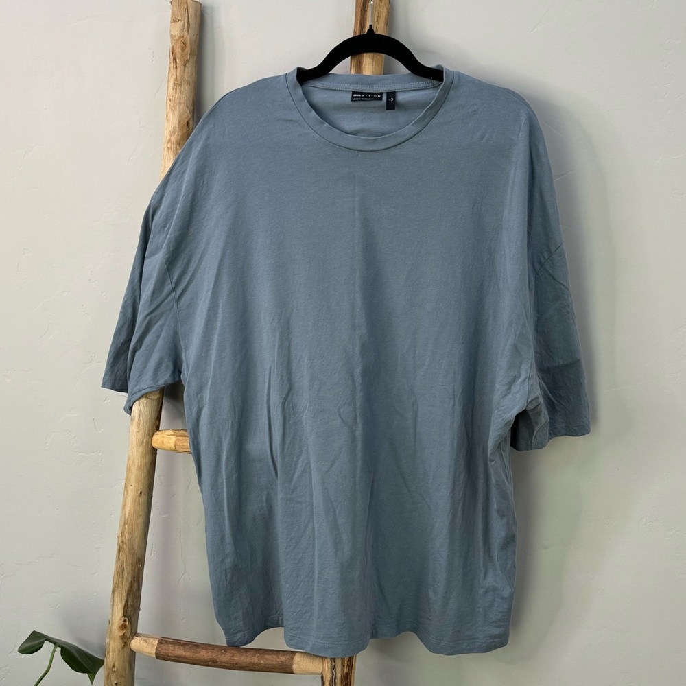 ASOS Relaxed Fit Blue T-shirt with Crew Neck